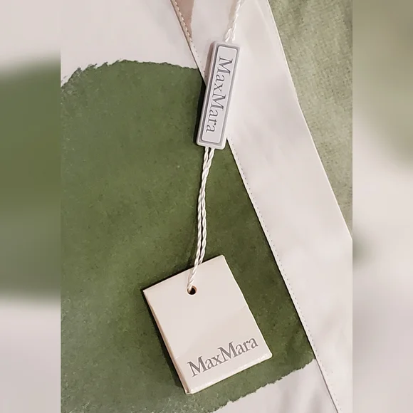 MaxMara AUTHENTIC Canter Botanical Flare Cotton Poplin Shirt Dress, US 4, NWT - Picture 11 of 16